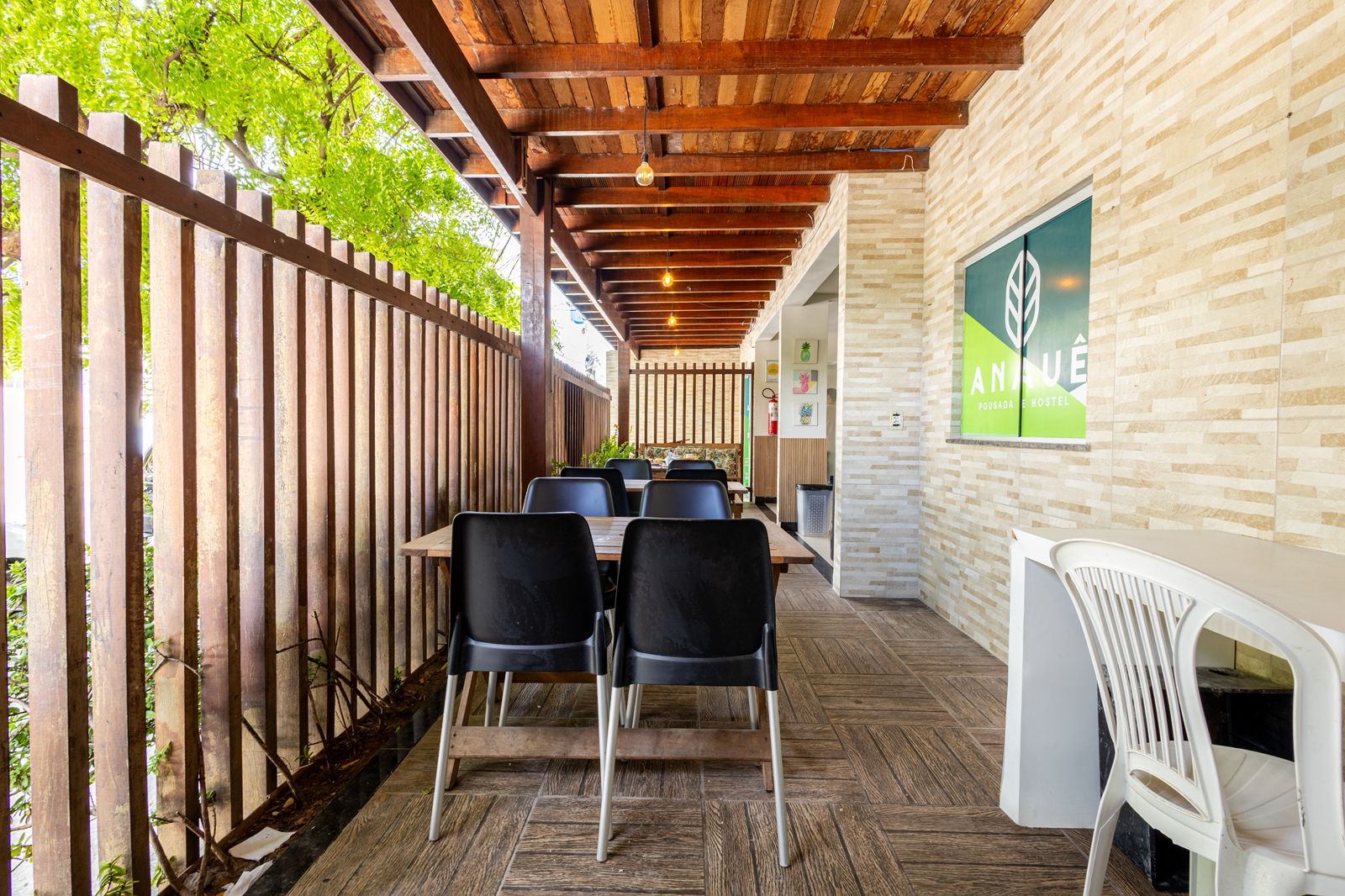 Entrada do hostel